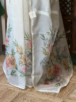 White Net kotta saree - PBR34E