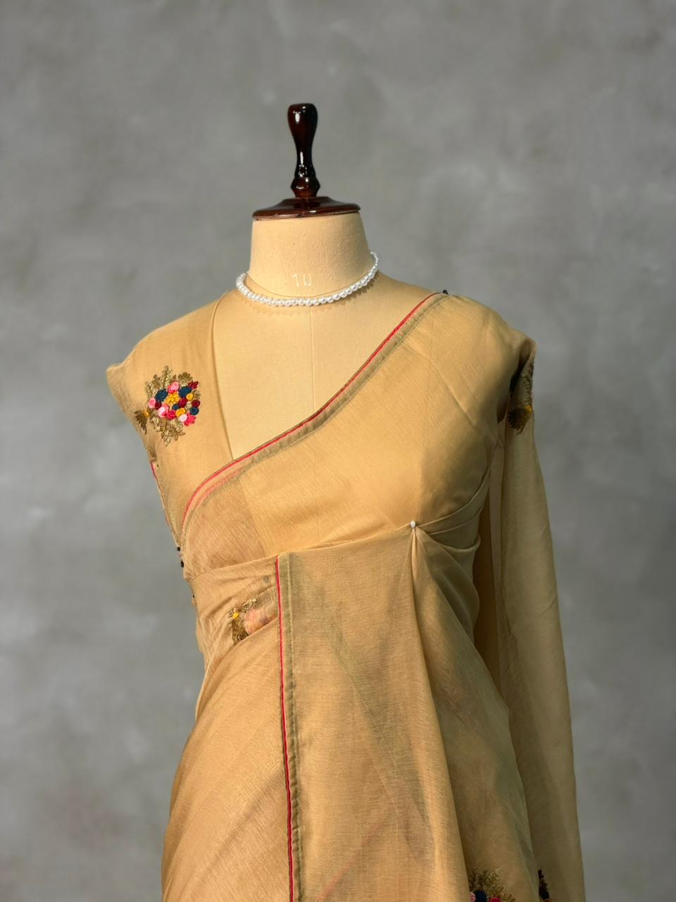 Soft organza chanderisaree- PBR36