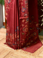 Maroon Soft kotta saree - PBR35A