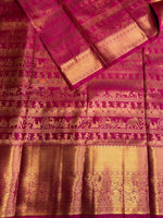 Magenta semi Kanchipuram saree- PBRIDE48Q
