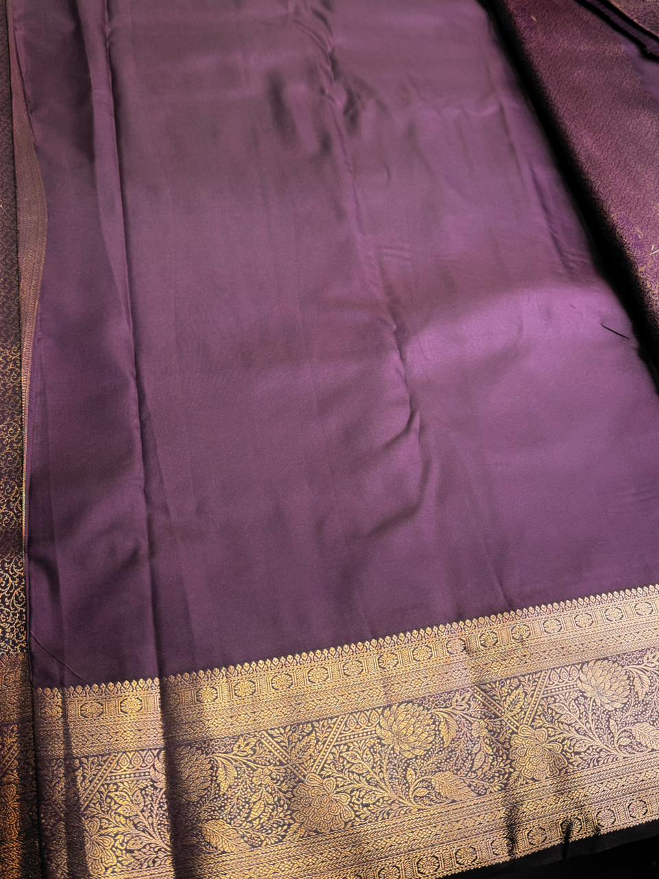 Purple semi Kanchipuram saree- PBRIDE48T