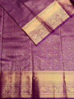 Purple semi Kanchipuram saree- PBRIDE48U