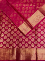 Magenta semi Kanchipuram saree- PBRIDE48V