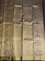 Brown semi Kanchipuram saree- PBRIDE48X