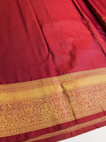 Maroon semi Kanchipuram saree- PBRIDE48Y