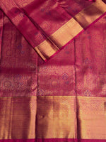 Magenta semi Kanchipuram saree- PBRIDE48ZB