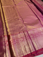 Pink semi Tissue Kanchipuram saree- PBRIDE48ZD