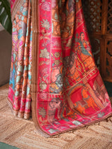 Olive green Soft silk saree- PBR30C