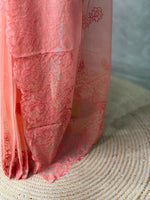 Peach net Kotta saree- PBR33S4