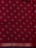 Green Chanderi silk cotton saree- PBR36E
