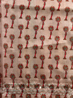 Blue Tusser Silk saree- PBR33T2