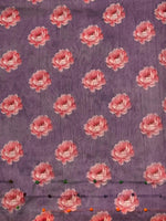 Lavender mul chanderi saree- PBR26G2