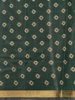 Maroon Chanderi silk cotton saree- PBR36H