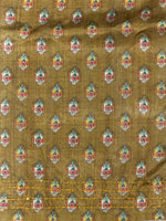 Mustard yellow Tusser Silk saree- PBR33T7