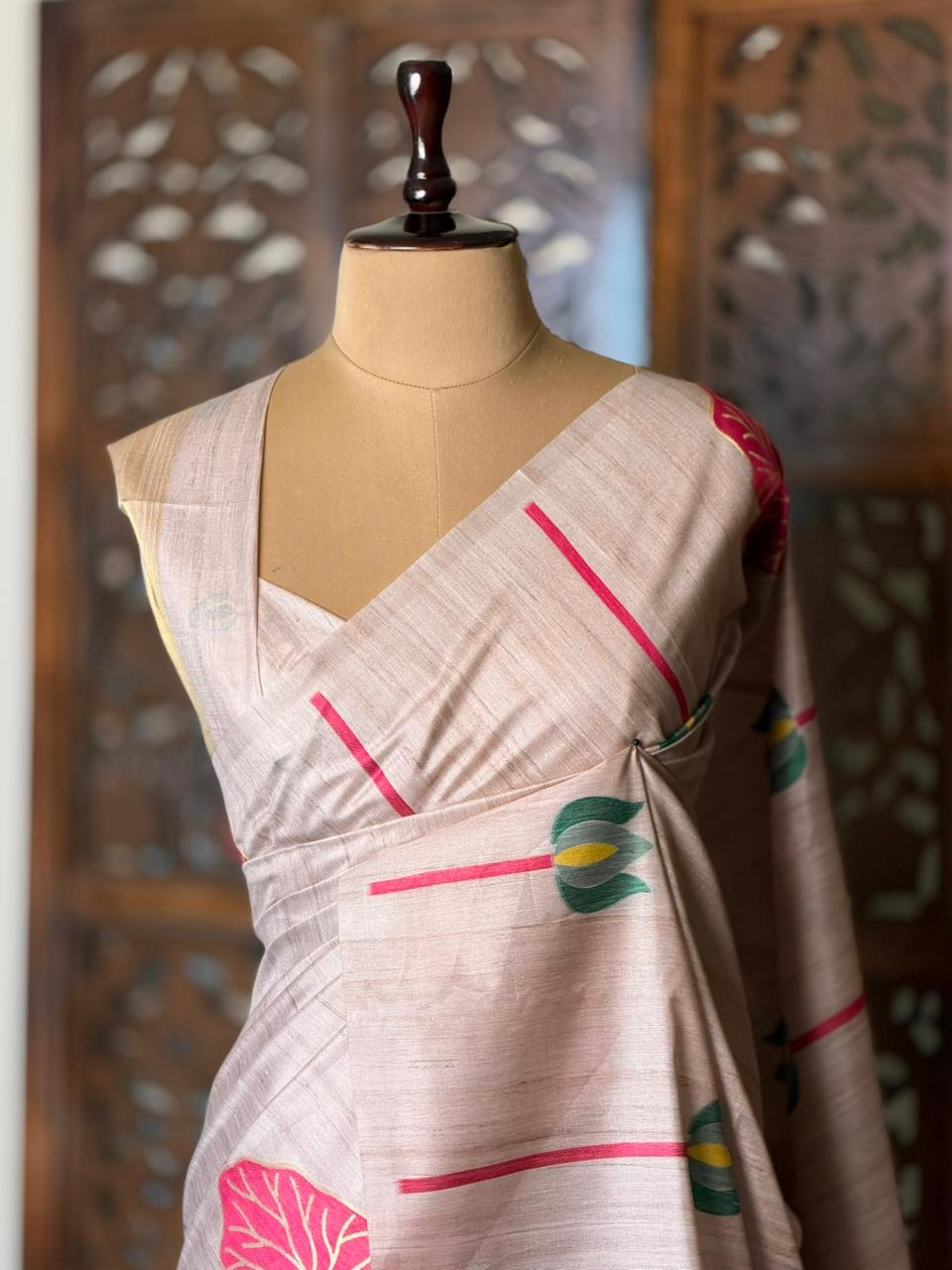 Soft Tusser Silk saree- PBR33T15