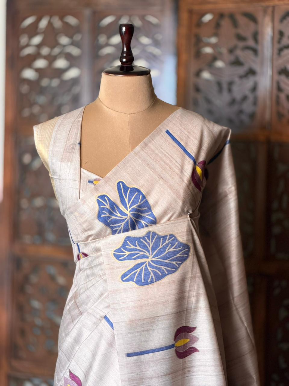 Soft Tusser Silk saree- PBR33T16