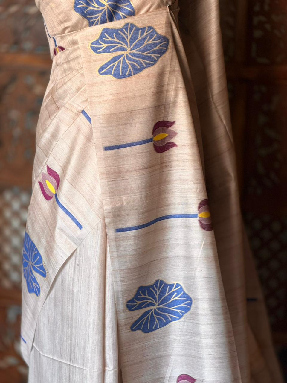 Soft Tusser Silk saree- PBR33T16