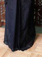Black Soft kotta Silk saree- PBRA2A