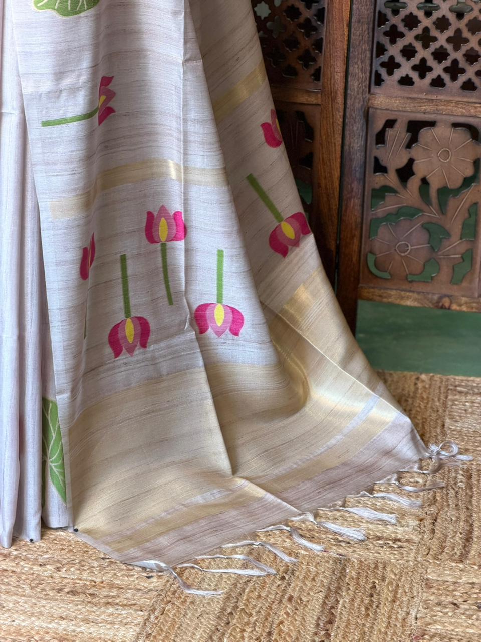 Soft Tusser Silk saree- PBR33T17