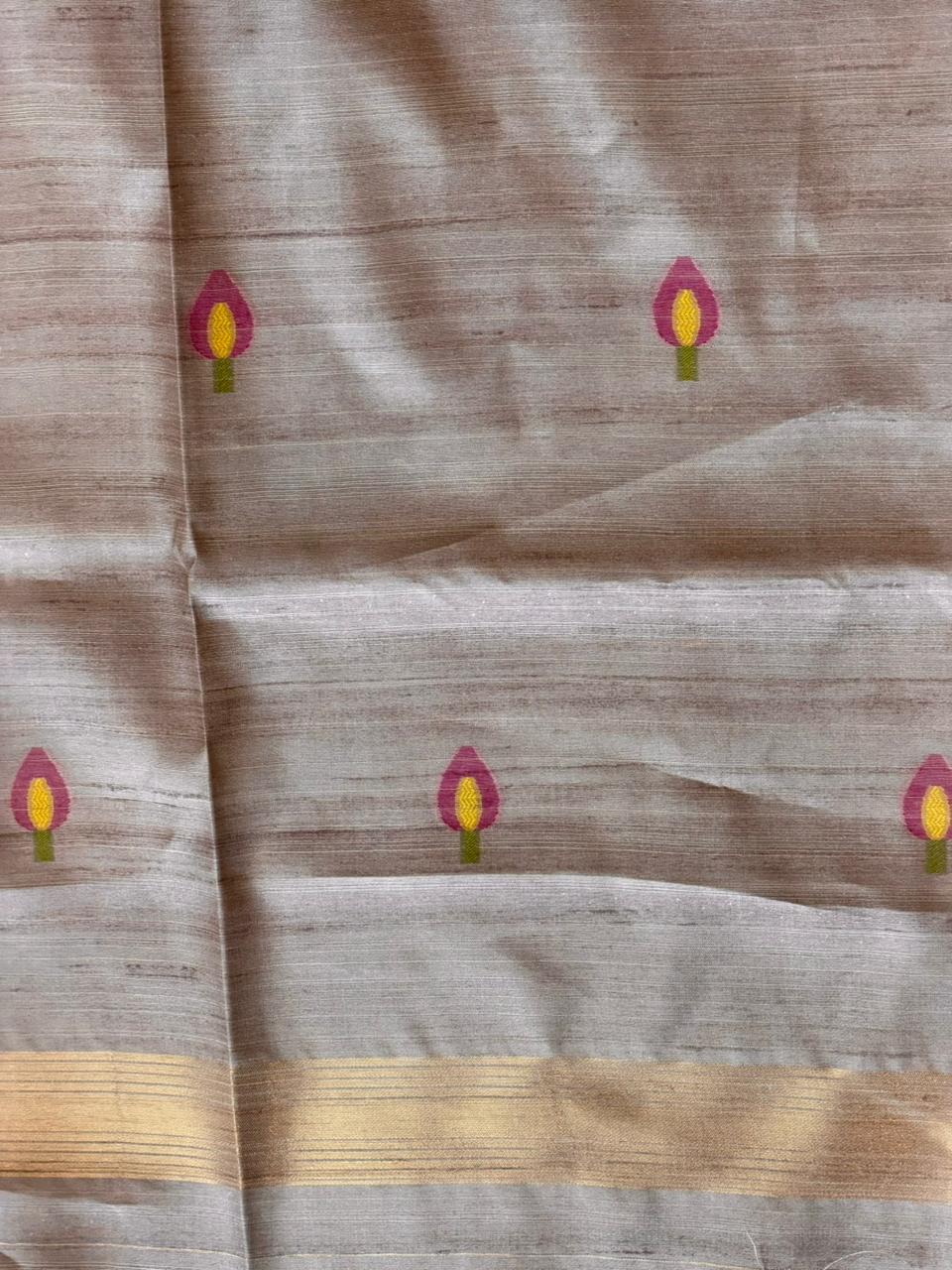 Soft Tusser Silk saree- PBR33T17
