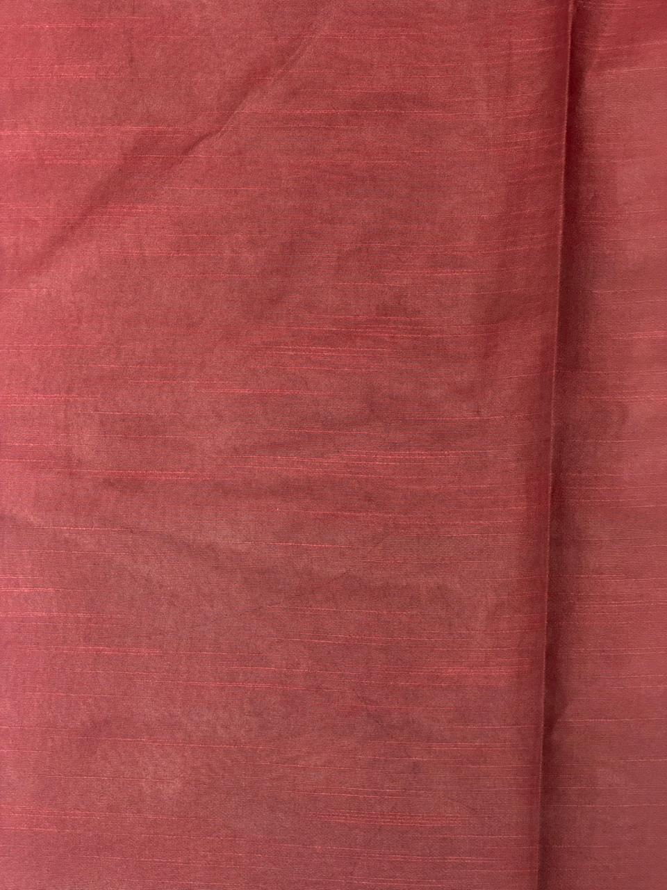 Dark Peach Soft semi Tusser Silk saree- PBR33T18D
