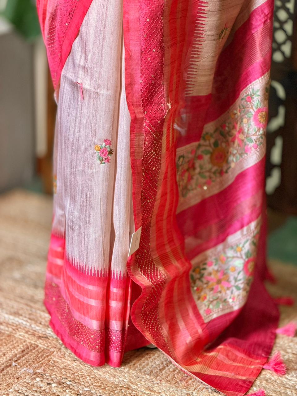 Tusser Silk saree- PBR40