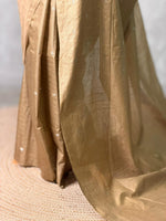 Chicku shade Soft semi Tusser Silk saree- PBR33T18k