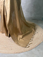 Chicku shade Soft semi Tusser Silk saree- PBR33T18k