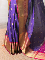 Violet and magenta banarasi silksaree -PFAZ1