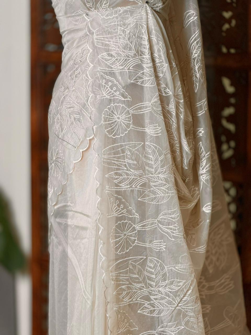 Turkish organza silk saree- PBR43C