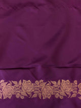 Violet pure zatin Banarasi silk saree - RAZ1A
