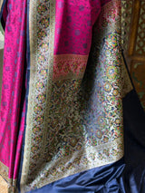 Magenta pure Tanchui banarasi saree: PBR56A