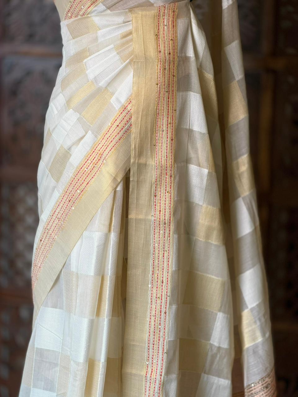 Premium Chanderi saree- ONAM26H