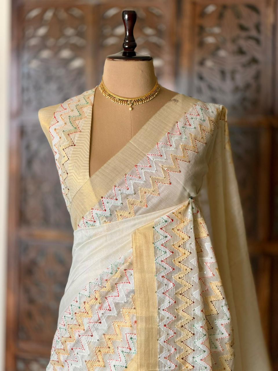 Premium Chanderi saree- ONAM26I
