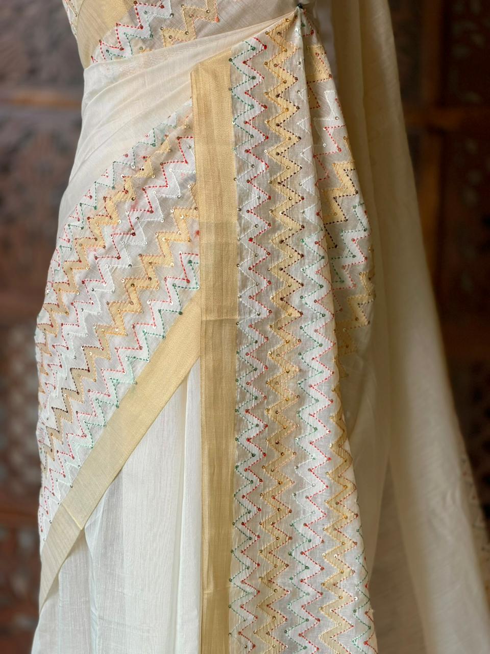Premium Chanderi saree- ONAM26I