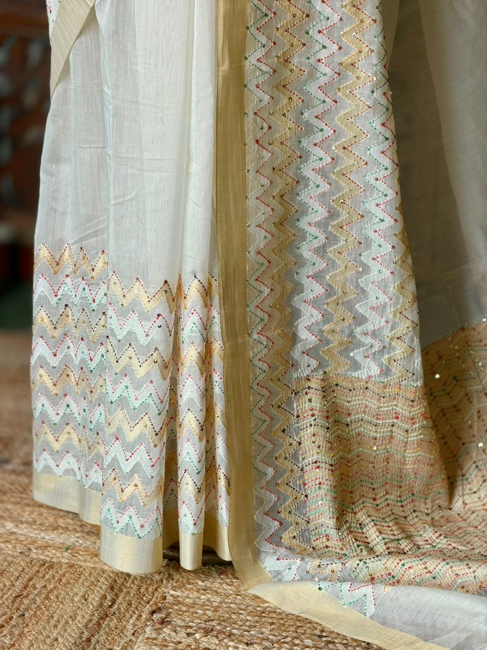 Premium Chanderi saree- ONAM26I