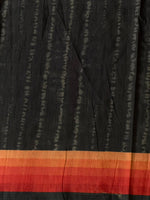 Black tusser silk saree- PBR44