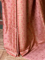 Peach pure Jamwar Tanchui banarasi saree: PBR56E1