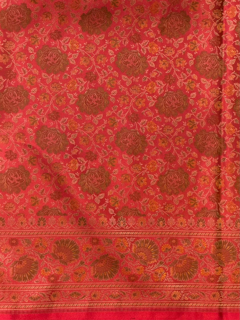 Magenta pure Jamwar Tanchui banarasi saree: PBR56E3