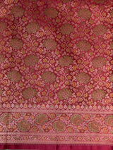 Maroon pure Jamwar Tanchui banarasi saree: PBR56E4