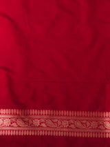 Red Katan Banarasi silk saree - RAZ3L