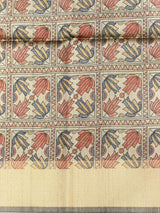 Black silk cotton saree- PBR49C