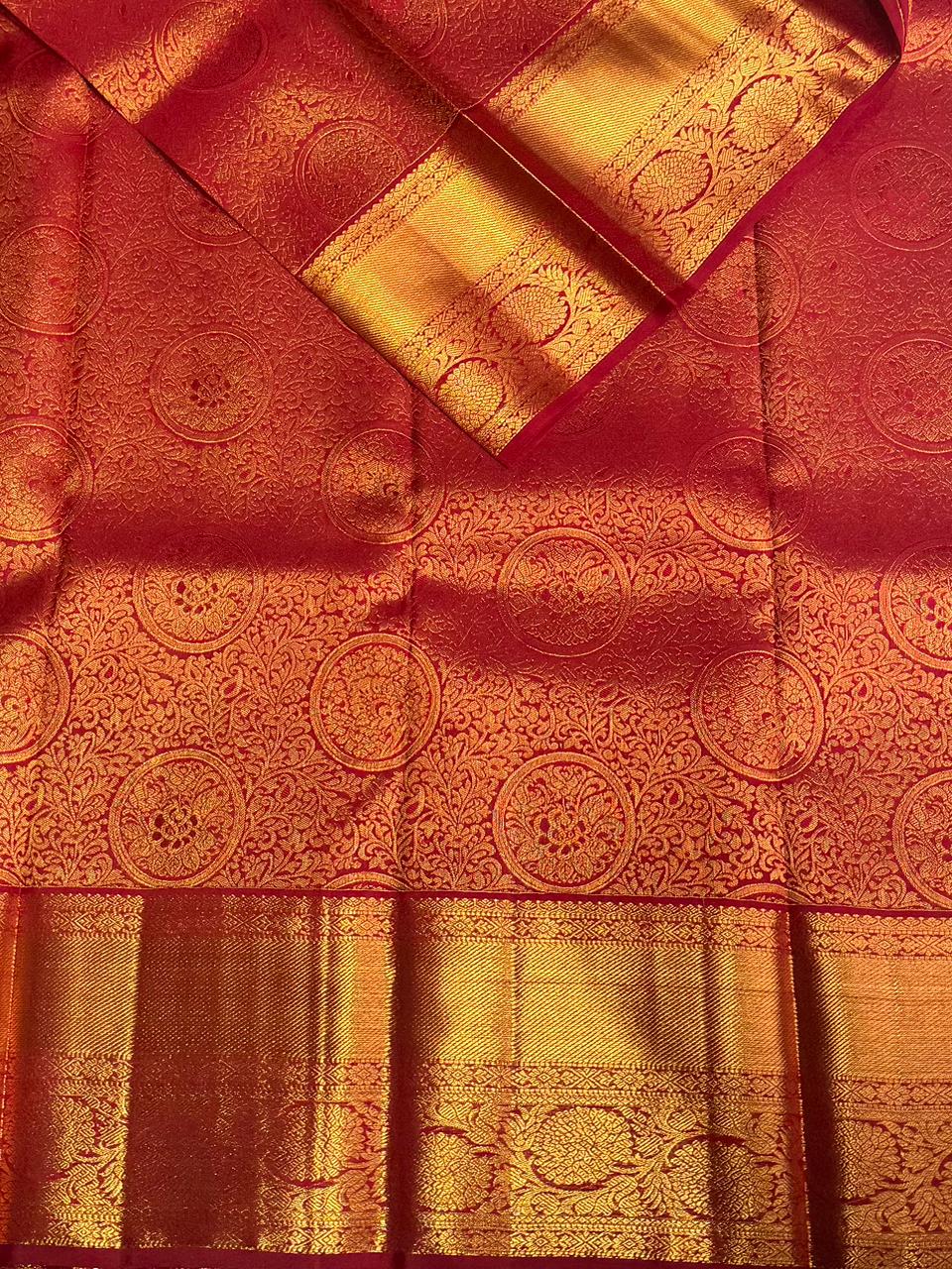 Red Pure Kanchipuram Silk saree - PPURE89