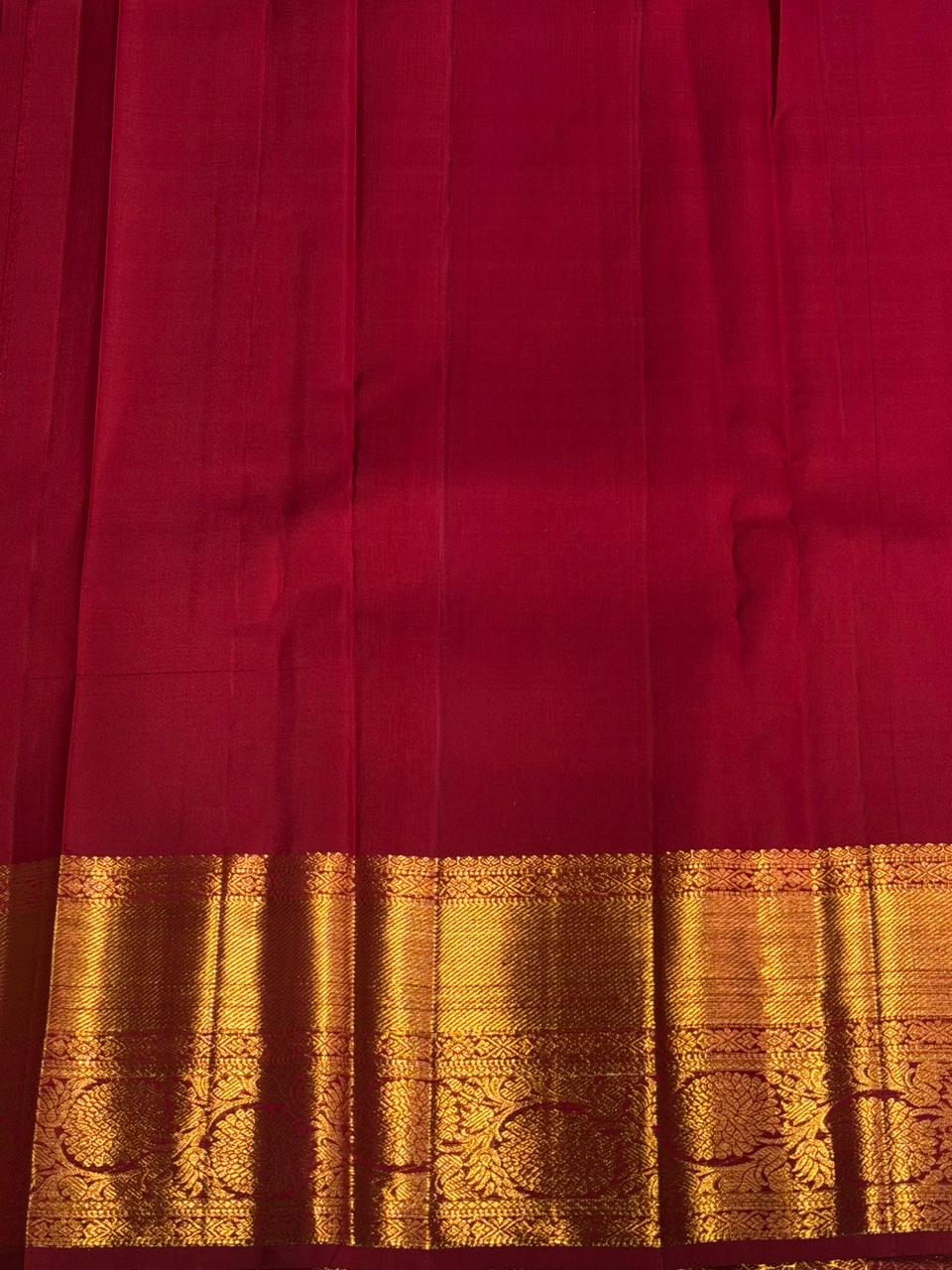 Red Pure Kanchipuram Silk saree - PPURE89