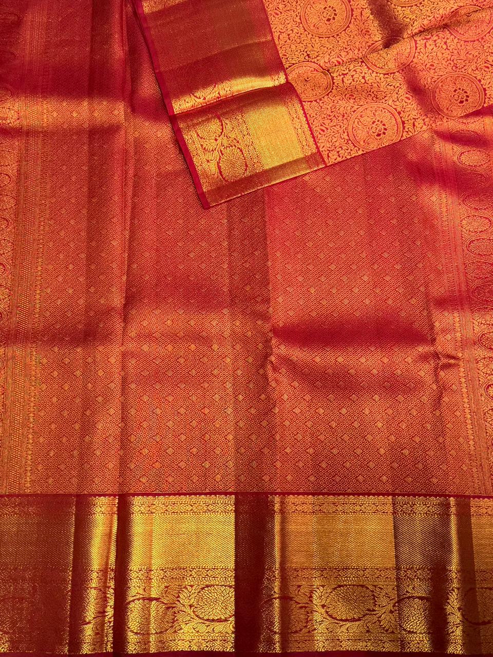 Red Pure Kanchipuram Silk saree - PPURE89