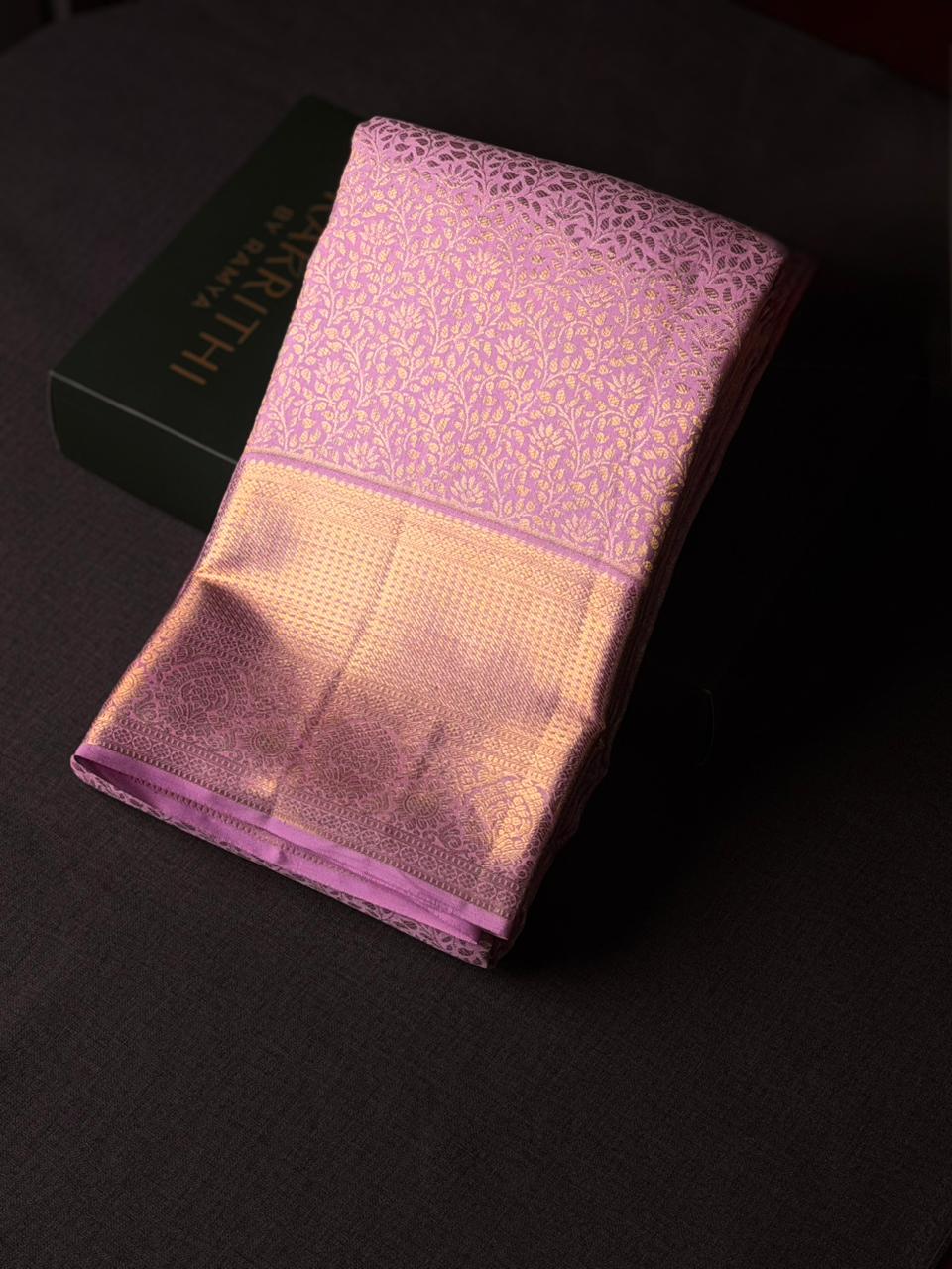 Lavender pure Kanchipuram Silk saree - PPURE94