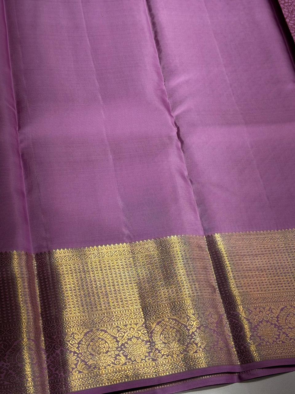 Lavender pure Kanchipuram Silk saree - PPURE94