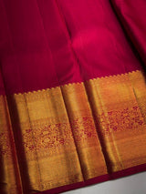 Maroon pure Kanchipuram Silk saree - PPURE95