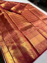 Magenta puretissue Kanchipuram Silk saree - PPURE96