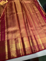 Magenta puretissue Kanchipuram Silk saree - PPURE96